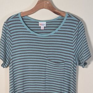 🌊🌀LuLaRoe Carly Dress (S) – Cool Stripes & Chill Vibes🌀🌊